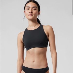 ATHLETA MALDIVES BRA CUP BIKINI TOP IN BLACK NWT